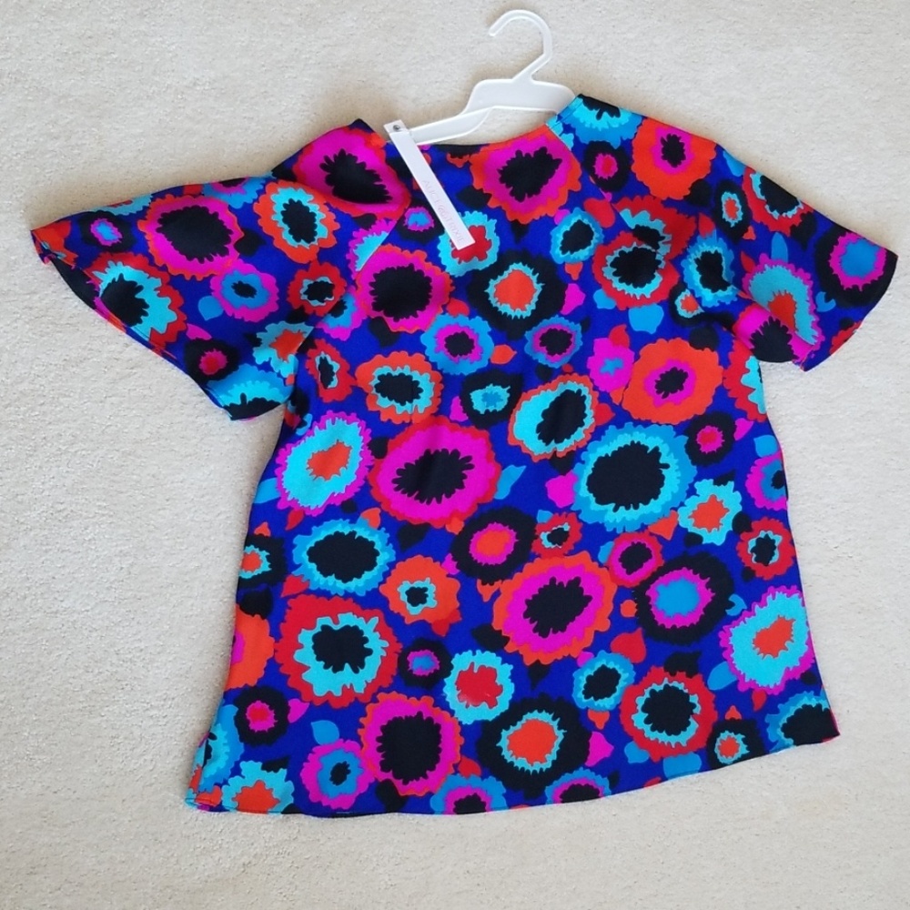 NWT 100% silk top by Alice & Trixie, Made in USA